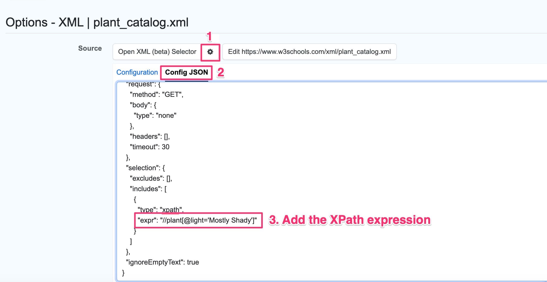Adding Xpath expression to XML monitor