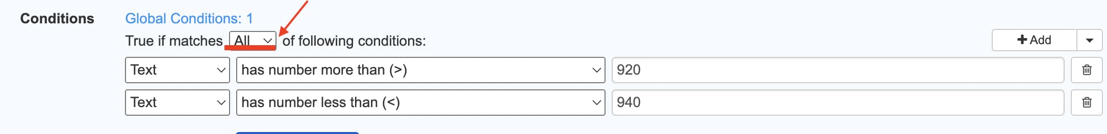 Configurar condições para verificar as alterações de preço com destilar