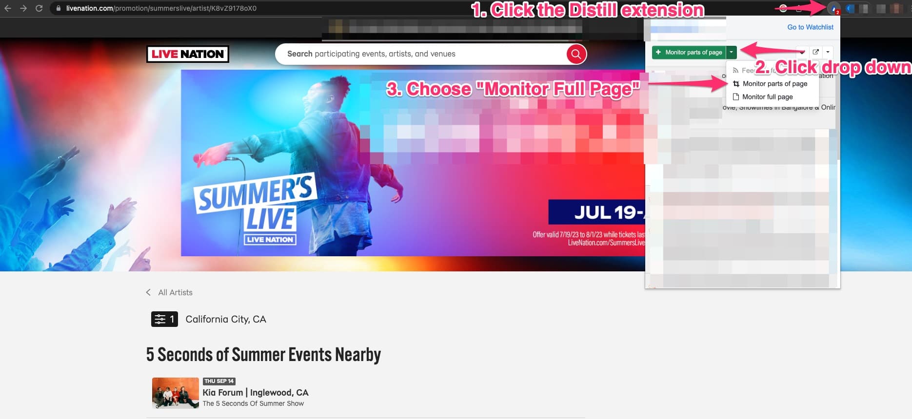 Get updates about upcoming events and concert dates on Ticketmaster