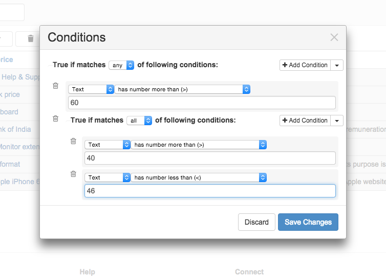 Compound conditions