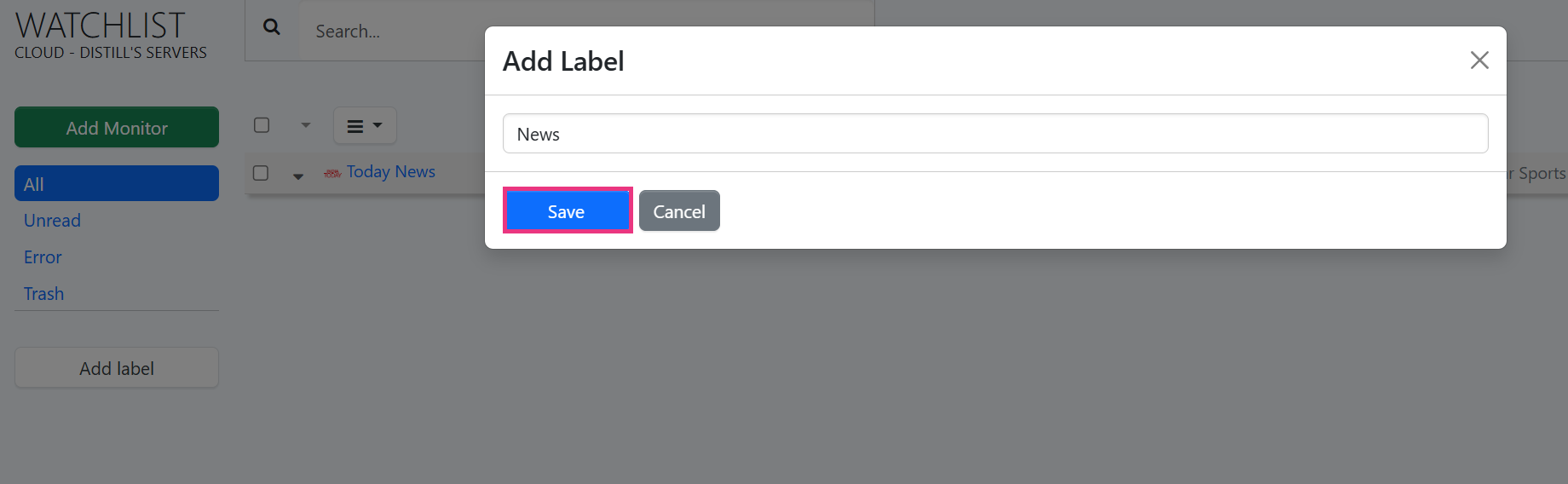 Label name